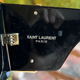 SAINT LAURENT SL M119 BLAZE YSL Black Acetate Oversized Sunglasses