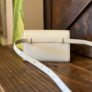 SAINT LAURENT Kate Crema Soft Grain De Poudre Belt Bag