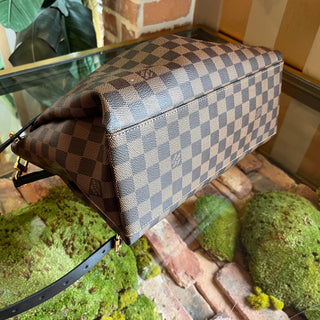 LOUIS VUITTON Odeon Tote MM Damier Ebene Canvas Tote