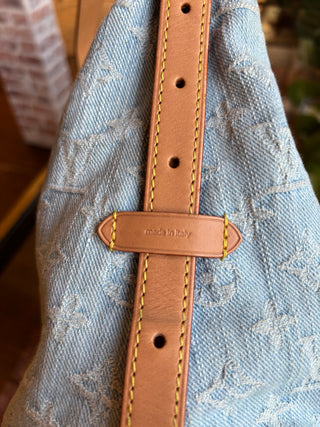 LOUIS VUITTON Denim Carryall PM W/ Pouch