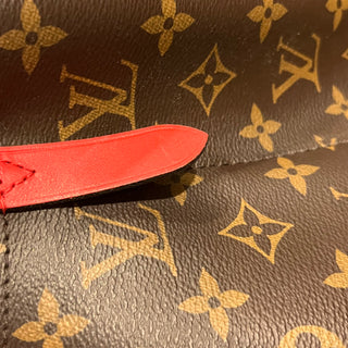 LOUIS VUITTON NeoNoe MM Red Monogram Canvas Bucket Bag