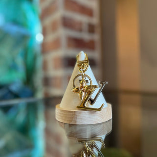 LOUIS VUITTON Gold New Wave Bag Charm & Key Holder