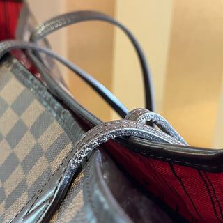 LOUIS VUITTON Neverfull MM Damier Ebene Brown Canvas Tote Bag