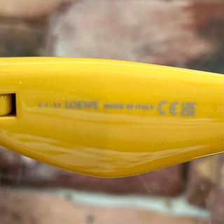 LOEWE LW40099I Yellow Acetate Geometrical Sunglasses