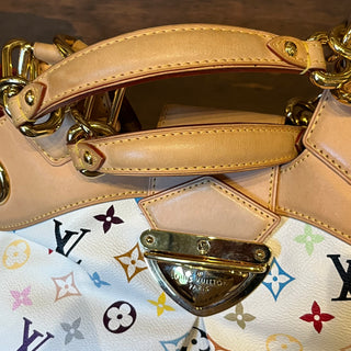 LOUIS VUITTON Ursula White Monogram Multicolore Canvas Bag