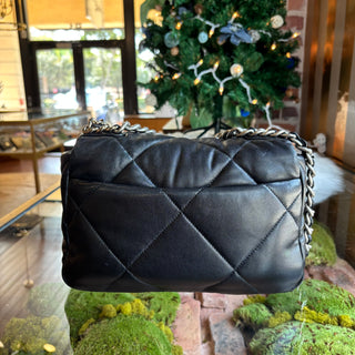 CHANEL Black Quilted Lambskin Small 19 Shoulder Bag