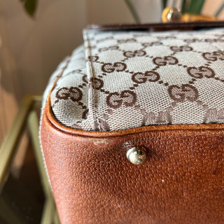 GUCCI GG Canvas Top Handle Bag