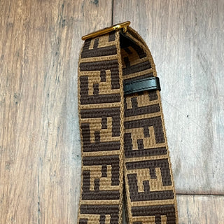 FENDI Srap You Brown Fabric Shoulder Strap