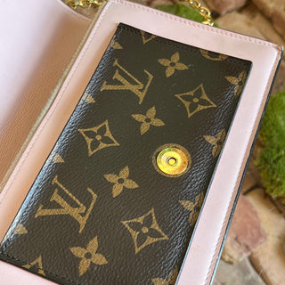 LOUIS VUITTON Flore Monogram Canvas Wallet On Chain Crossbody Bag