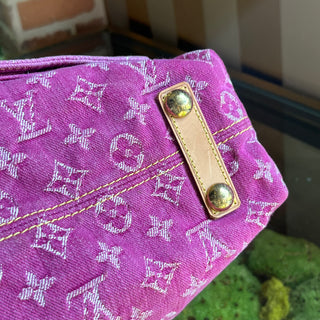 LOUIS VUITTON Baggy GM Pink Fuchsia Monogram Denim Shoulder Bag