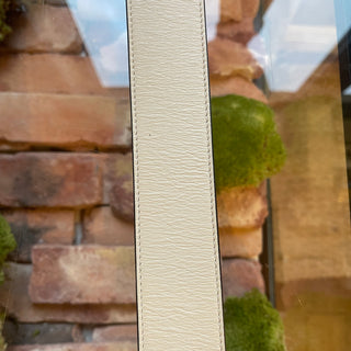 GUCCI White Leather GG Marmont Belt SZ90/35(8US)