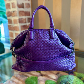 BOTTEGA VENETA Byzanite Purple Tote