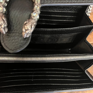 GUCCI Dionysus Black Calfskin Leather Crossbody
