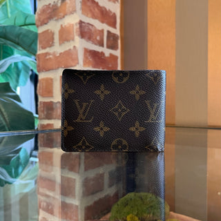 LOUIS VUITTON Mens LV Monogram Brown Coated Canvas Bifold Wallet