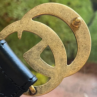 GUCCI GG Marmont Black Leather Belt SZ 90/36