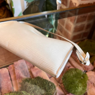 LOUIS VUITTON Pochette Accessories 24 Ivory Epi Leather Shoulder Bag