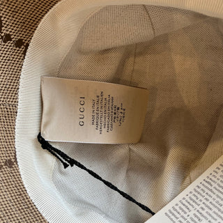 GUCCI Monogram Jumbo GG Bucket Hat Sz S