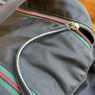 GUCCI Black Techno Canvas Duffle Bag