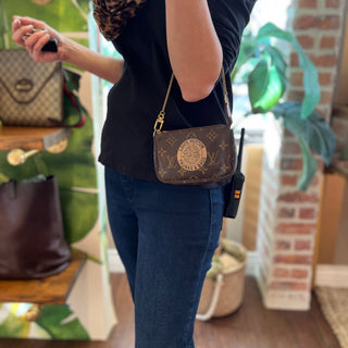 LOUIS VUITTON Trunks and Bags Pochette Accessoires Mini Monogram Canvas Handbag