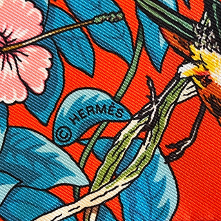 HERMES Jungle Love Love Silk Twilly
