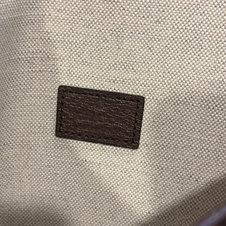 GUCCI Neo Vintage Flap Messenger  Beige GG Supreme Monogram Web Crossbody Bag