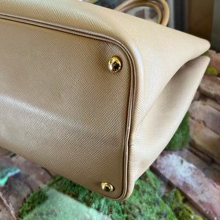 PRADA Beige Saffiano Leather Tote