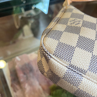 LOUIS VUITTON Pochette Accessories Damier Azur Shoulder Bag