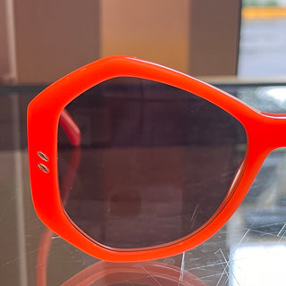 STELLA MCCARTNEY SC40056I 42E Orange Acetate Oversized Sunglasses