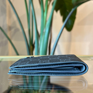 GUCCI Gray GG Supreme Bifold Wallet