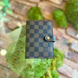 LOUIS VUITTON Small Damier Ebene Agenda