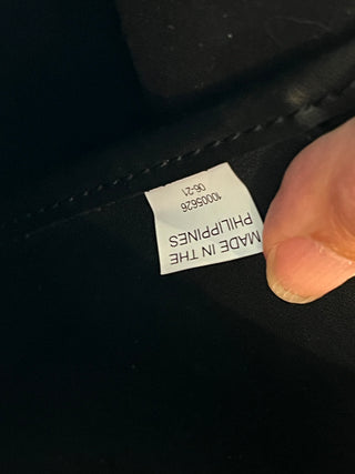 TORY BURCH Geo Logo Stripe Black Tote Bag