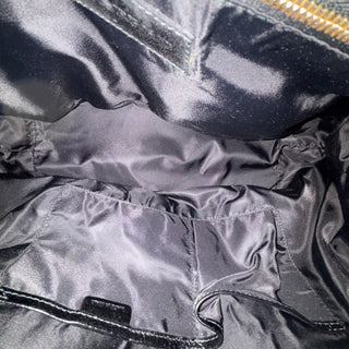 BURBERRY Charcoal Check Boston Satchel Ellers