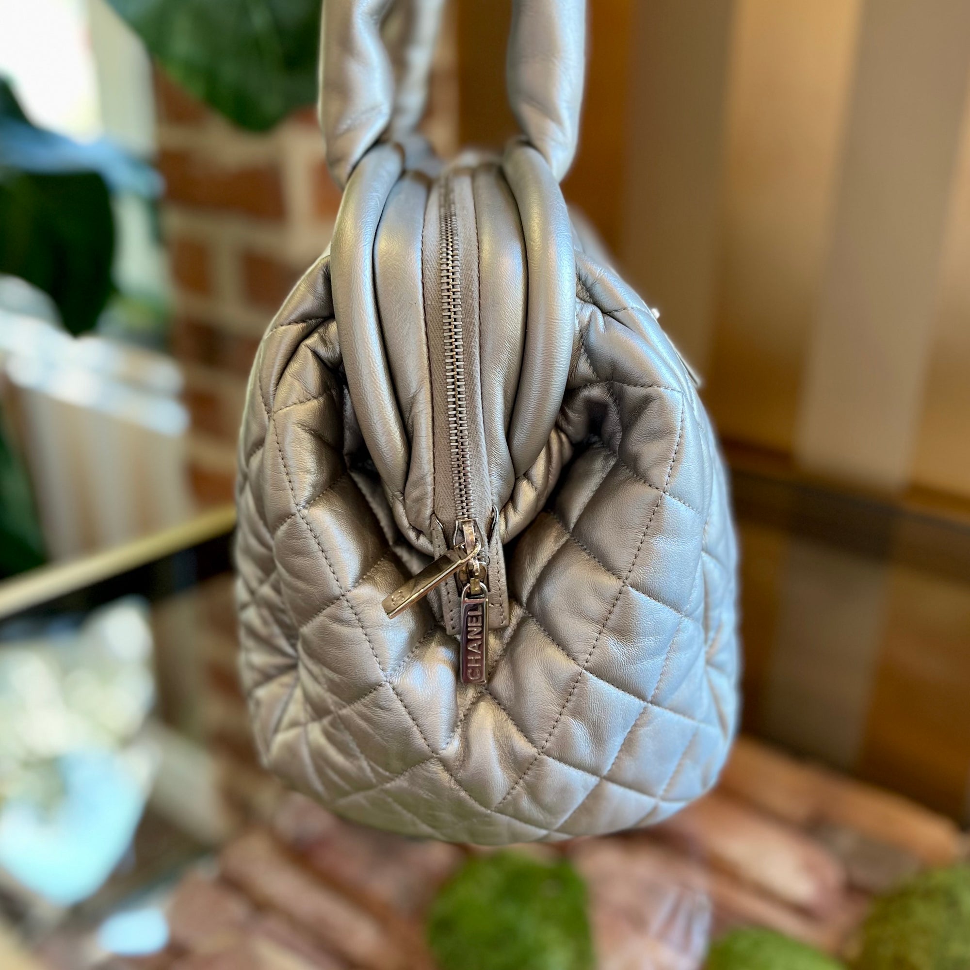 CHANEL Silver Cocoon Frame Bag TS3026