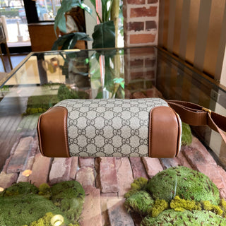 GUCCI Beige GG Supreme Monogram Mini Camera Crossbody