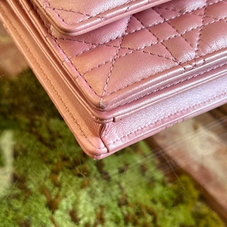 DIOR My Dior Mini Pearlescent Pink Cannage Lambskin Crossbody Bag