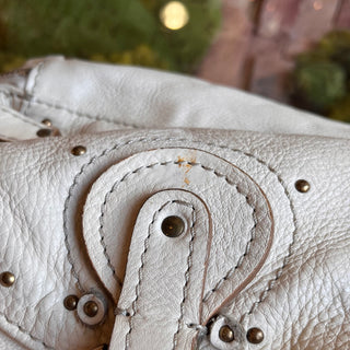 CHLOE Paddington Medium Argent Leather Satchel