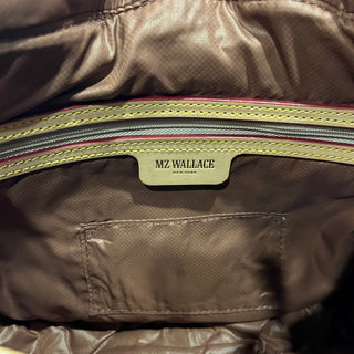 MZ WALLACE Terracotta Quilted Nylon Box Crossbody Bag