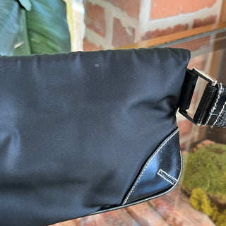 PRADA Black Tessuto Nylon Belt Bag