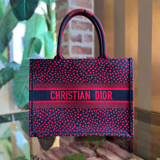 CHRISITAN DIOR Book Medium Heart Canvas Tote