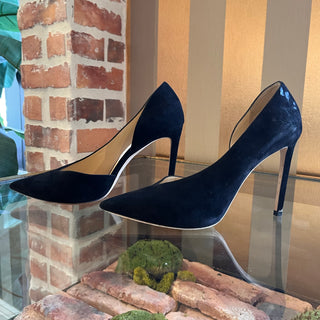 JIMMY CHOO D’orsay Black Suede Heels SZ 39 (US 9)