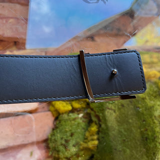 LOUIS VUITTON Black Initials Eclipse Monogram 90/36 Belt