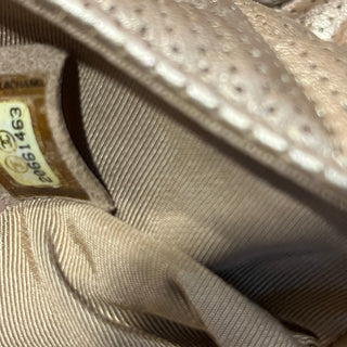 CHANEL Medium Paris-Dubai Medals Flap Bag Embellished Quilted Perforated Lambskin Leather Shoulder Bag