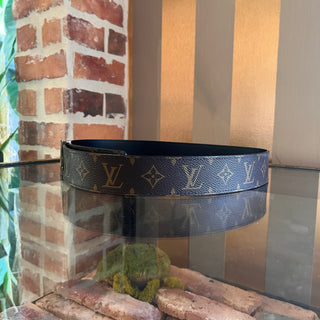 LOUIS VUITTON Reversible Monogram Noir Coated Canvas Belt SZ 85/34