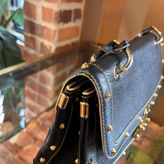 LOUIS VUITTON Le Talentueux Black Suhali Leather Shoulder Bag