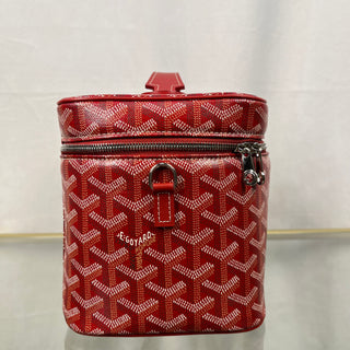 GOYARD Goyardine Muse Red Vanity Case