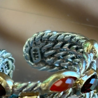 DAVID YURMAN Multistone 5-Row Confetti Cocktail Ring SZ5.5