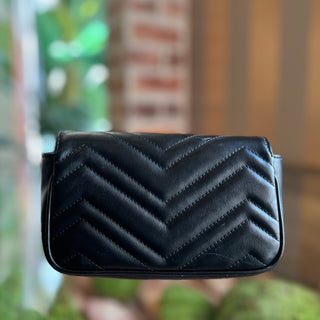 GUCCI GG Marmont Matelasse Chain Belt Bag
