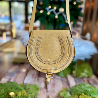 CHLOE Yellow Mini Marcie Crossbody