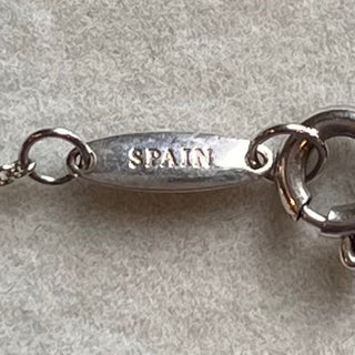 TIFFANY&CO Single Diamond Pendant Sterling Silver Necklace
