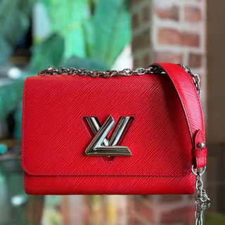 LOUIS VUITTON Twist MM Red Epi Leather Bag Coquelicot